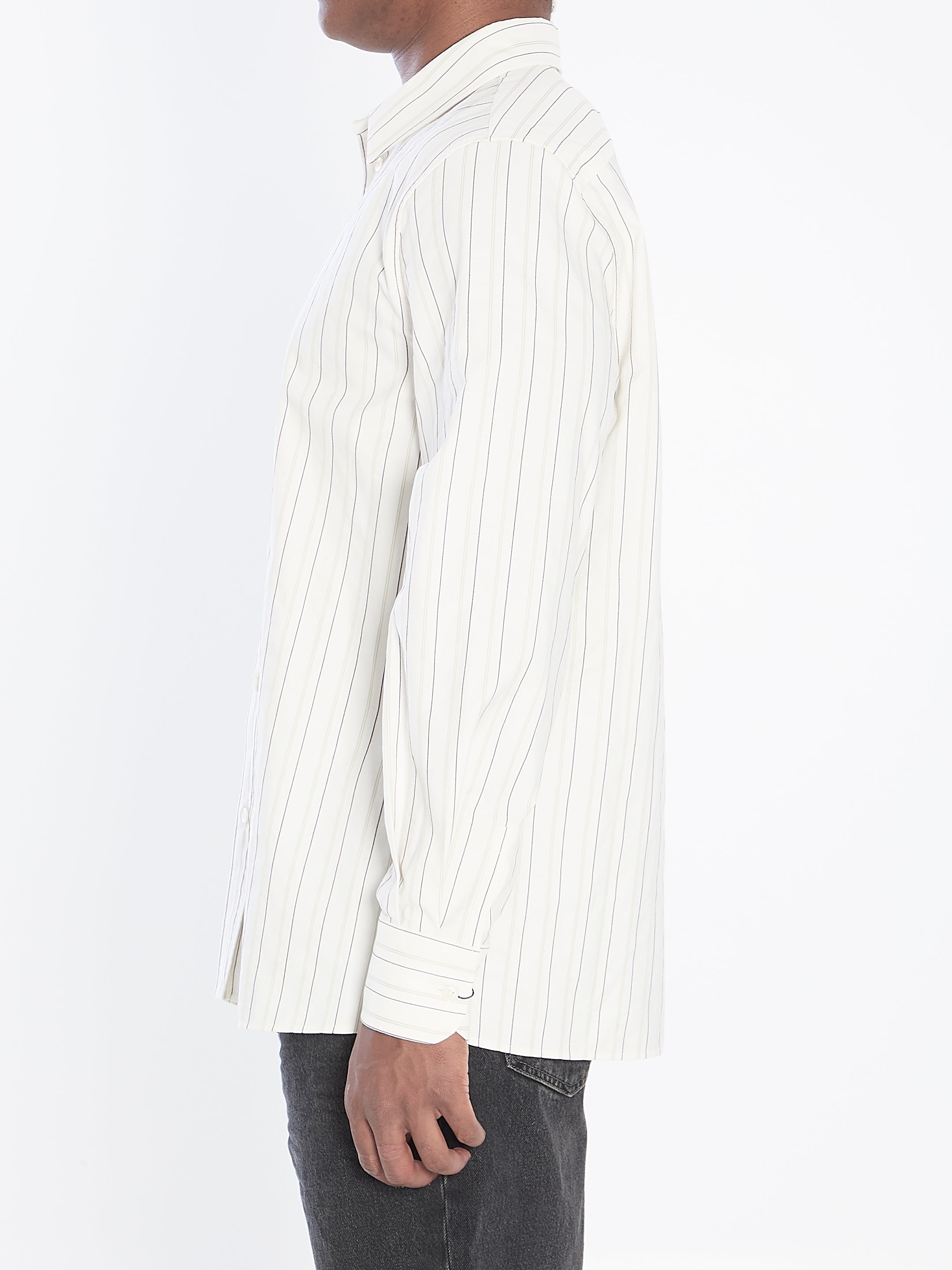 CASSANDRE SHIRT IN STRIPED COTTON Saint Laurent