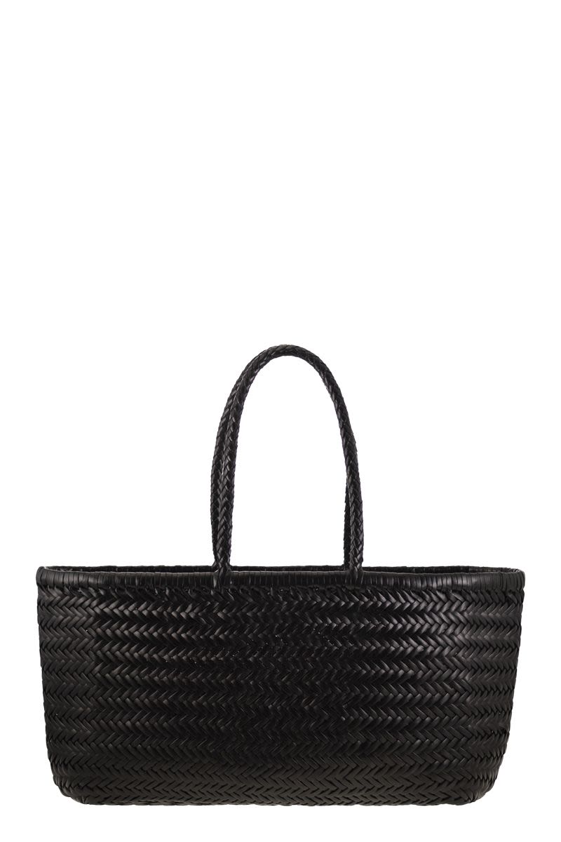 BAMBOO TRIPLE JUMP BIG - WOVEN LEATHER BAG Dragon BLACK ONE SIZE