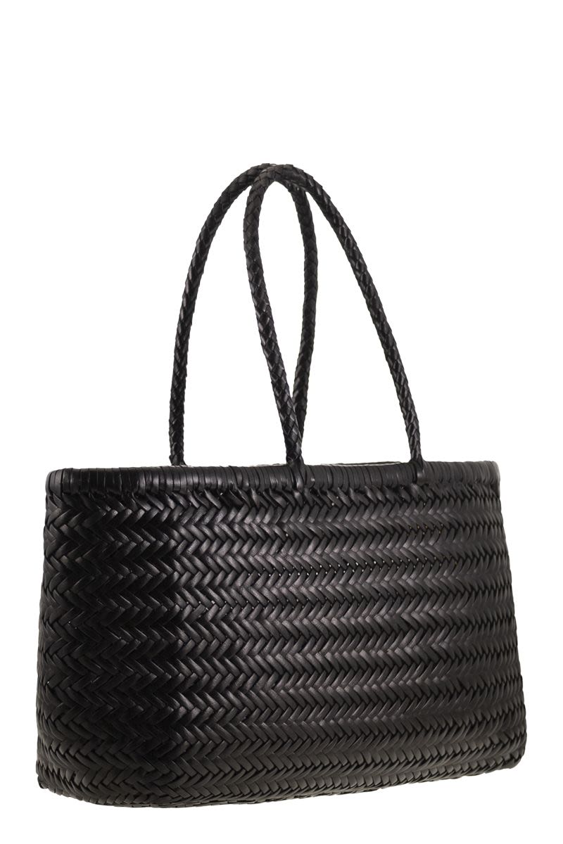 BAMBOO TRIPLE JUMP BIG - WOVEN LEATHER BAG Dragon