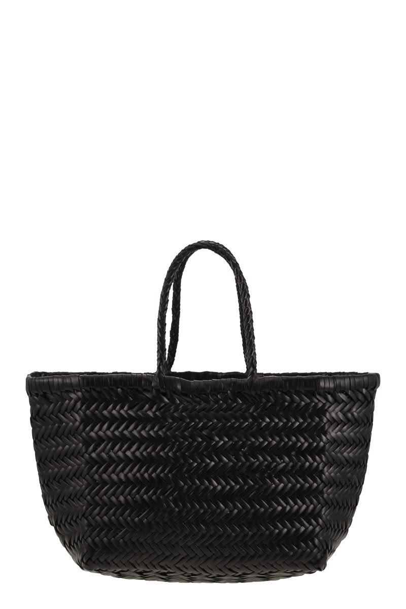 TRIPLE JUMP SMALL - WOVEN LEATHER BAG Dragon