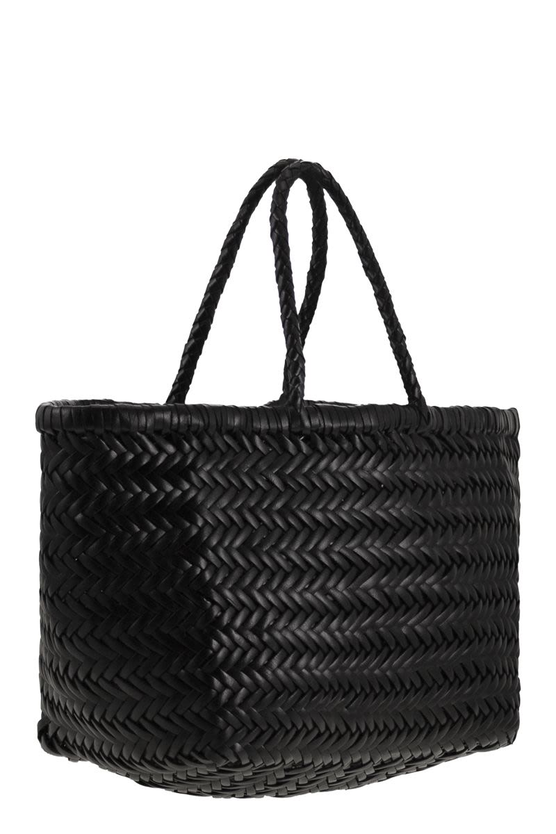 TRIPLE JUMP SMALL - WOVEN LEATHER BAG Dragon