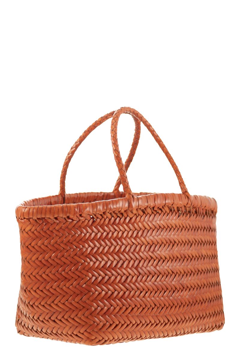 TRIPLE JUMP SMALL - WOVEN LEATHER BAG Dragon