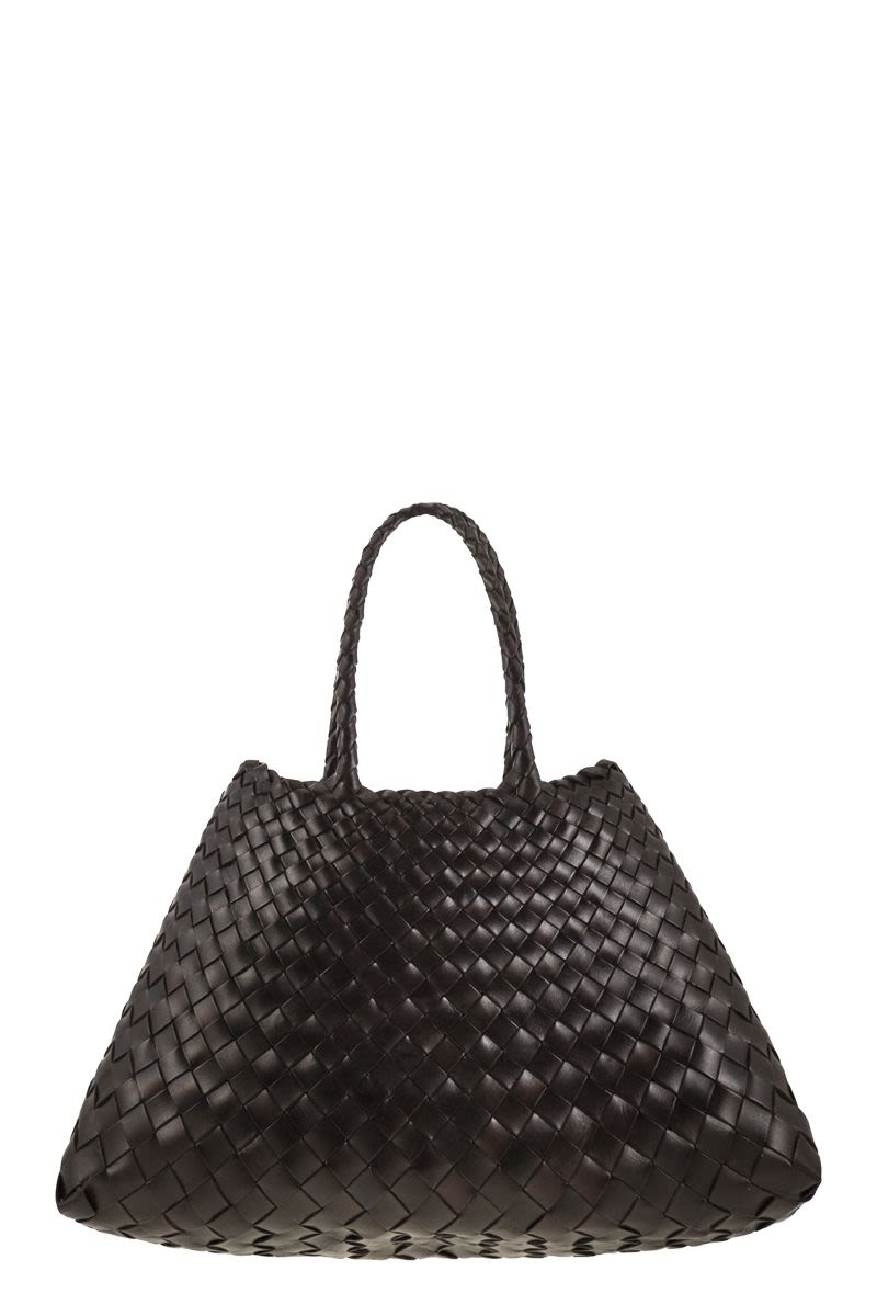 SANTA CROCE SMALL - WOVEN LEATHER BAG Dragon