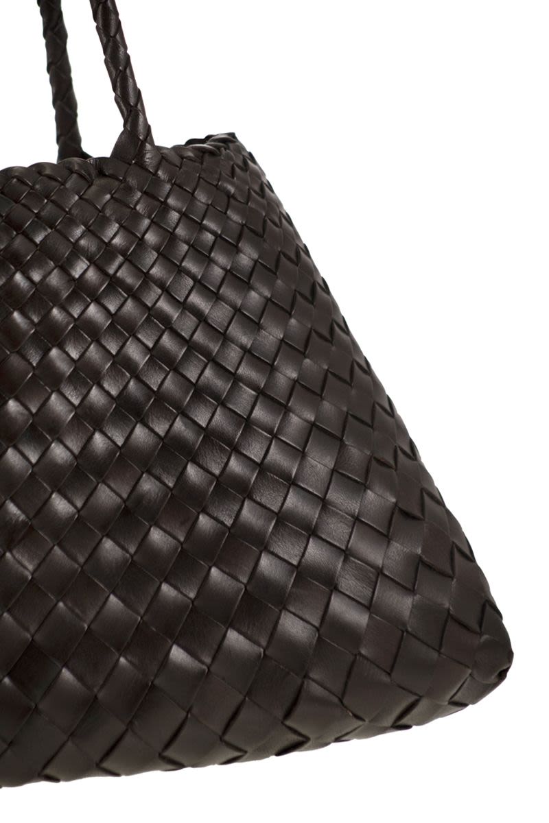 SANTA CROCE SMALL - WOVEN LEATHER BAG Dragon