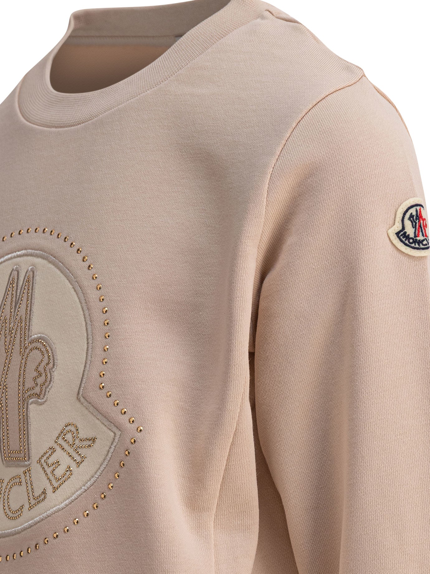 PINK COTTON SWEATSHIRT MONCLER KIDS