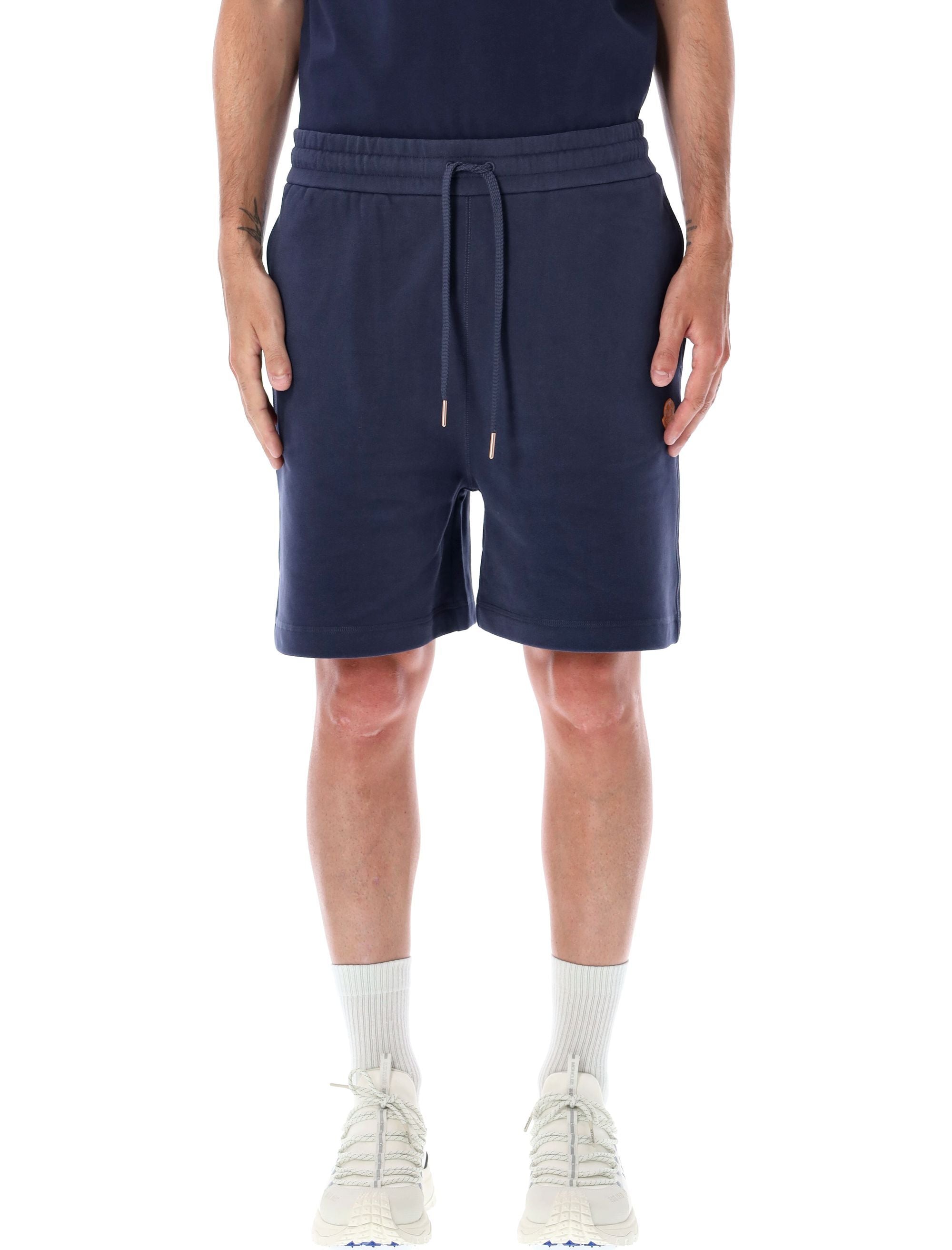 COTTON SWEATSHORTS MONCLER GENIUS NAVY BLUE S