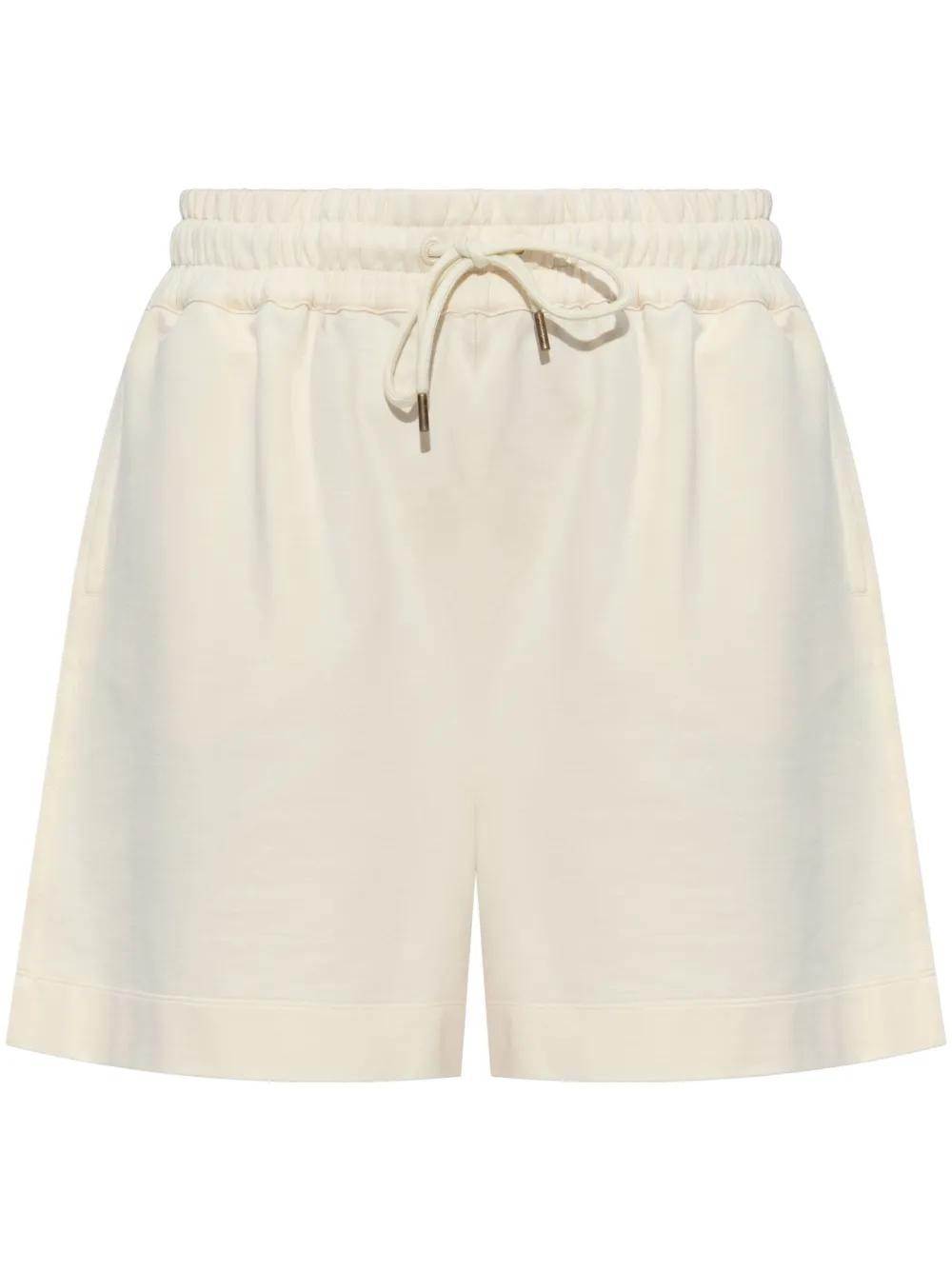 COTTON FLEECE SHORTS Moncler IVORY XS