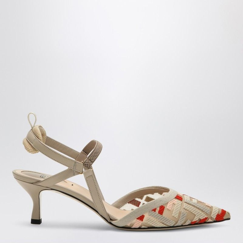 BEIGE POLYAMIDE HIGH HEELS Fendi BEIGE 38