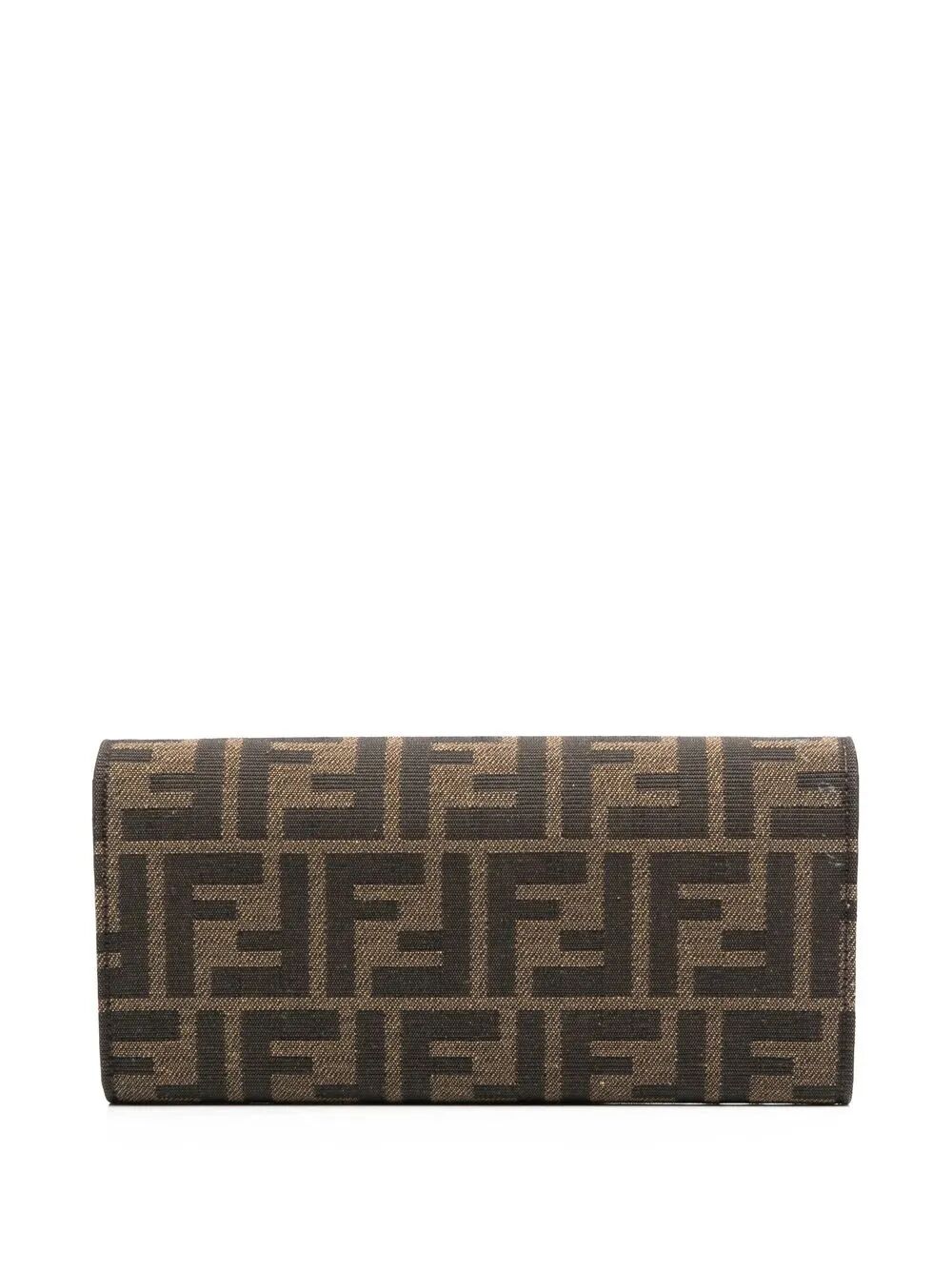 FF-PRINT CANVAS CHAIN WALLET Fendi