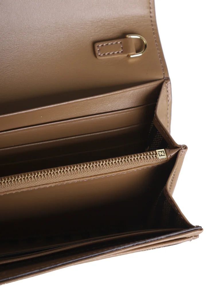 FF-PRINT CANVAS CHAIN WALLET Fendi