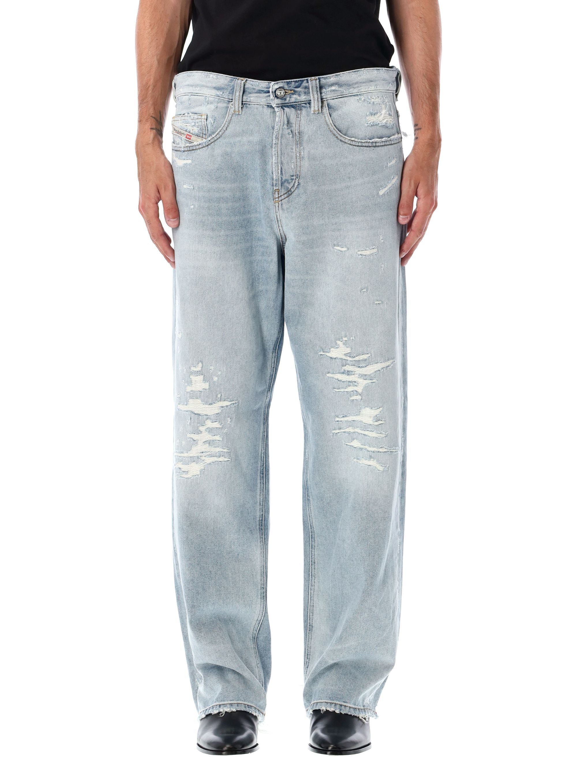 RELAXED JEANS 2001 D-MACRO 09M53 Diesel LIGHT BLUE 32