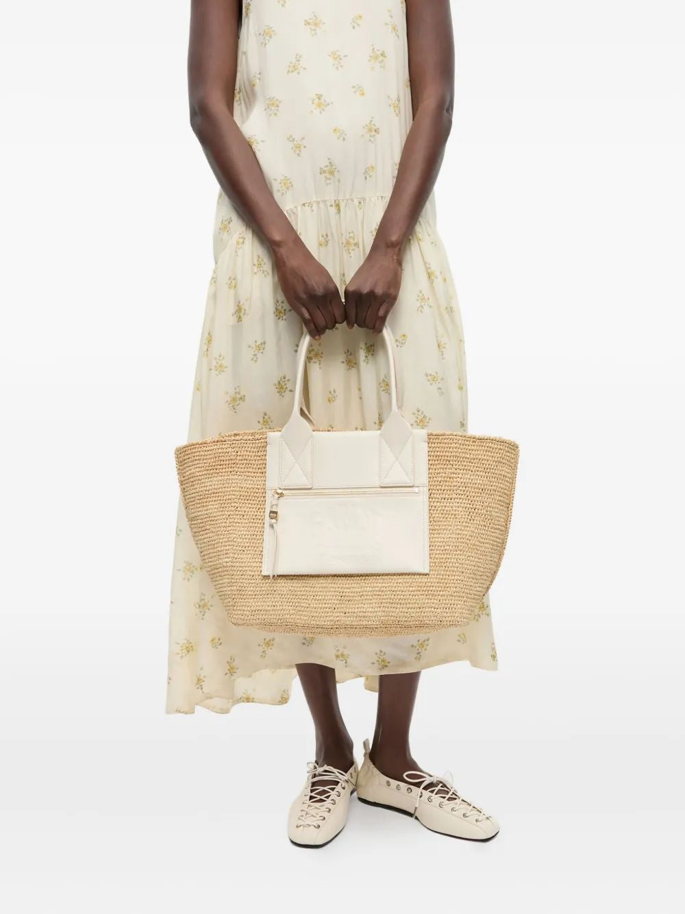 SHOPPER RAFFIA Ganni