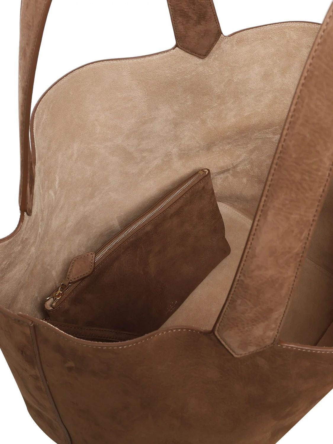 LE CABAS BROWN NUBUCK TOTE BAG Alaia