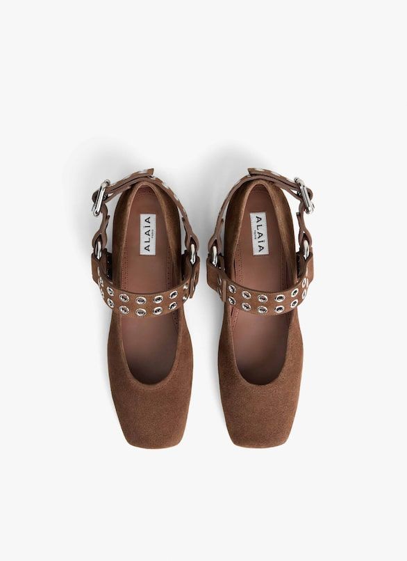 SUEDE BALLET FLATS Alaia