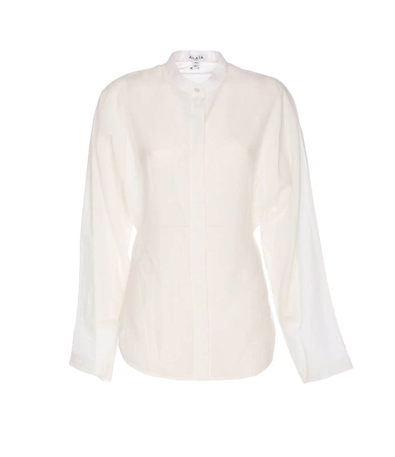 FITTED BLOUSE WITH ROUND HEM Alaia CRUDO FR36