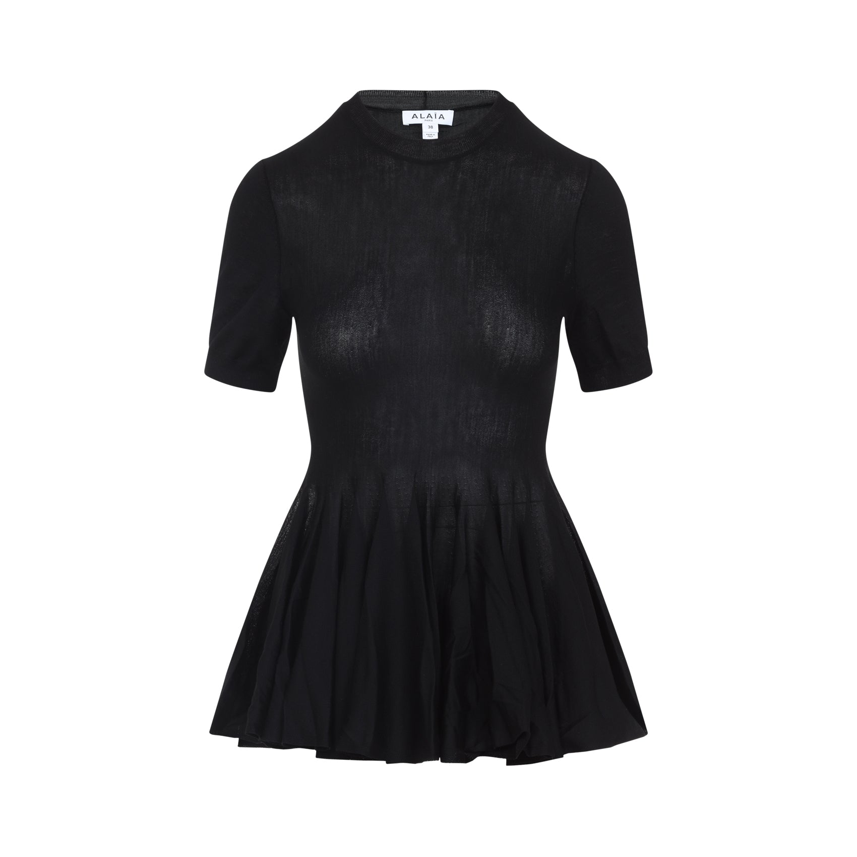 ALAÏA PEPLUM TOP Alaia BLACK 40