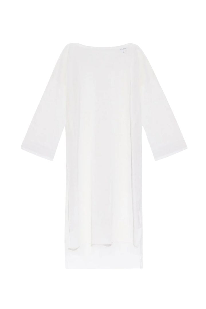 WHITE CAFTAN WITH SIDE OPENINGS Alaia BLANCO FR56