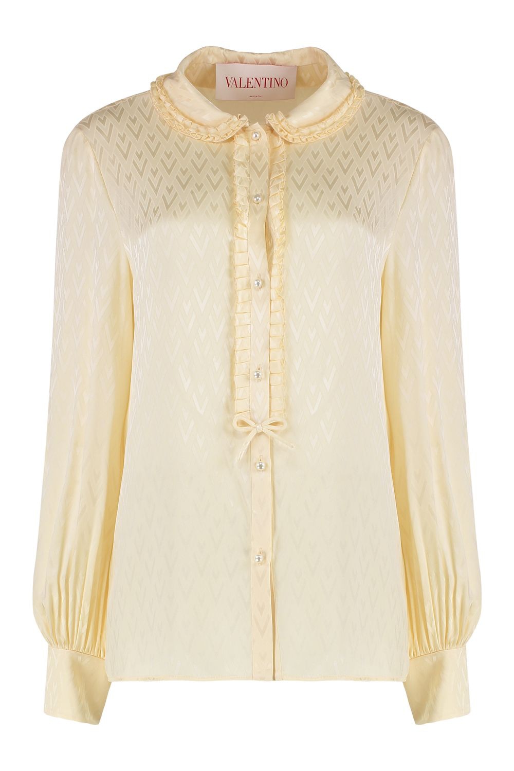TOUTE LA V SILK SHIRT Valentino Garavani panna 44