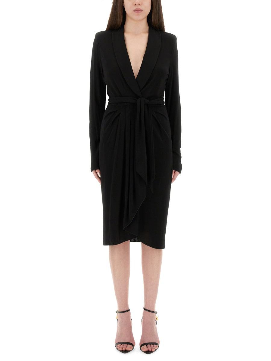 BLACK VISCOSE DRESSES Tom Ford