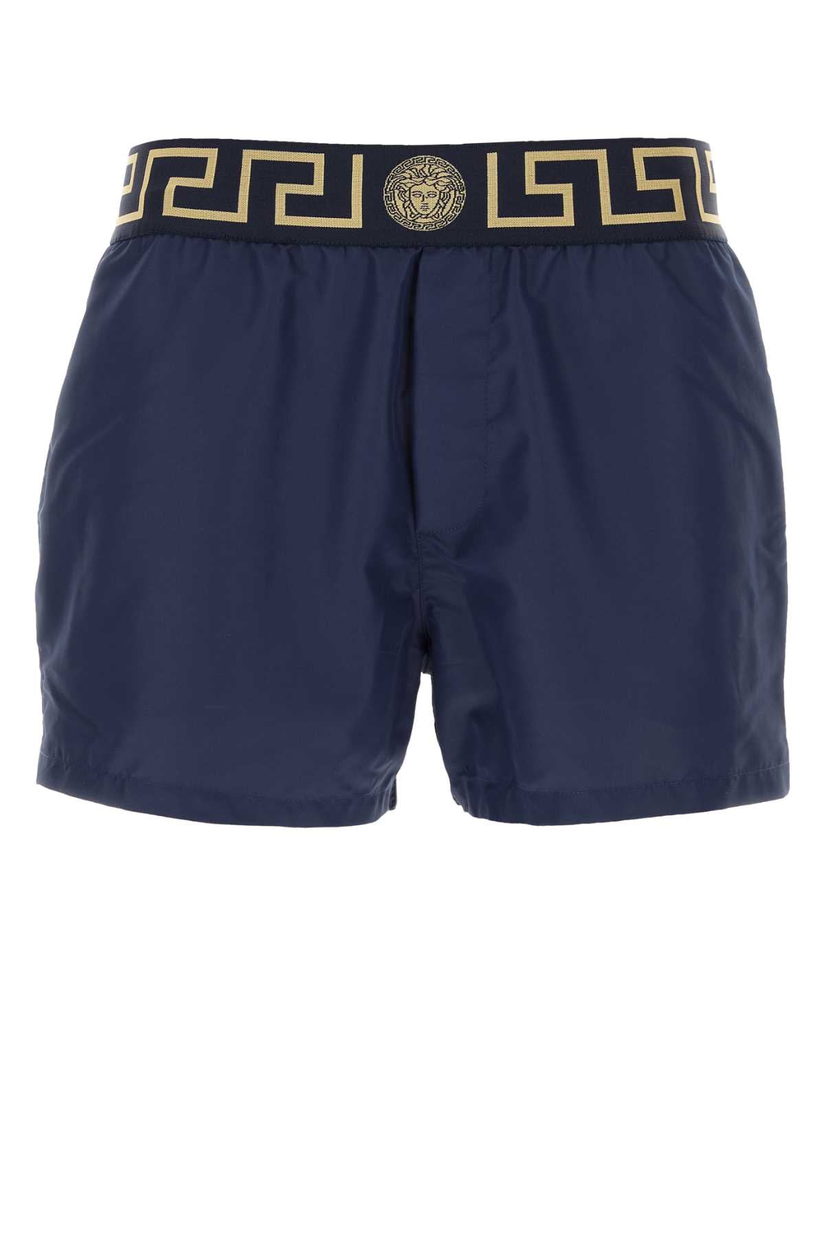 BLUE POLYESTER SWIMMING SHORTS Versace BLUE III