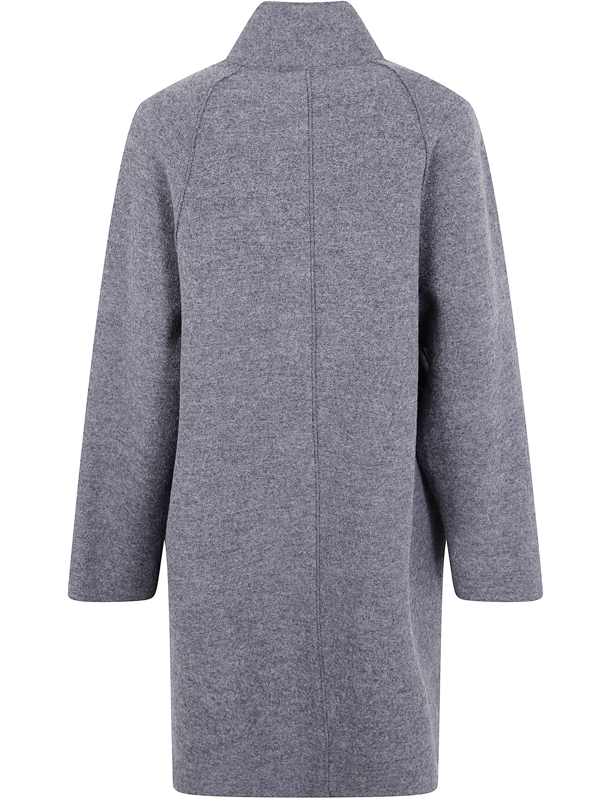 WOMEN RAGLAN CAPE BOILED WOOL Harris Wharf London