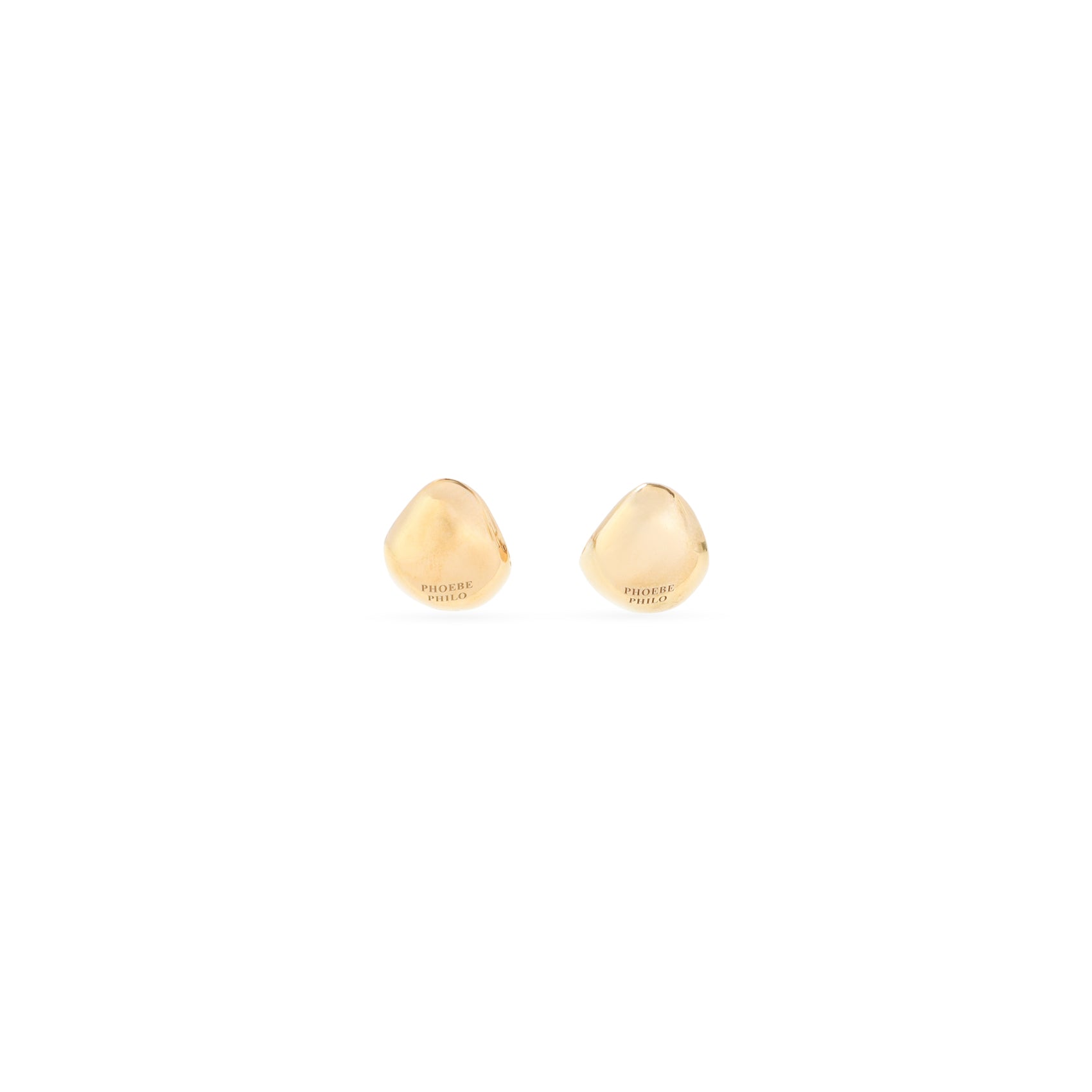 PEBBLE STUDDED EARRINGS PHOEBE PHILO METALLIC UNICA