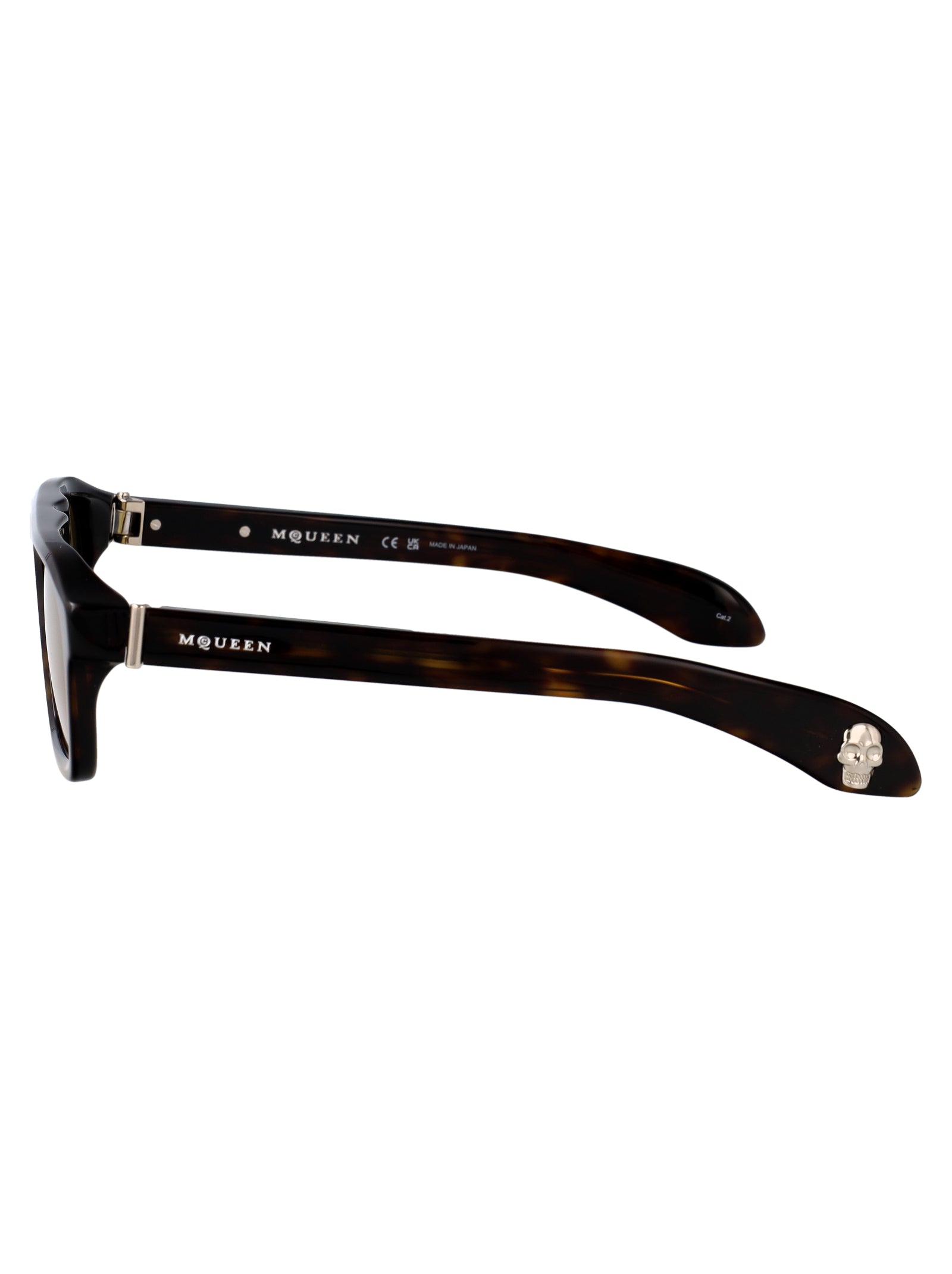 HAVANA-HAVANA-YELLOW RECYCLED ACETATE SUNGLASSES Alexander McQueen
