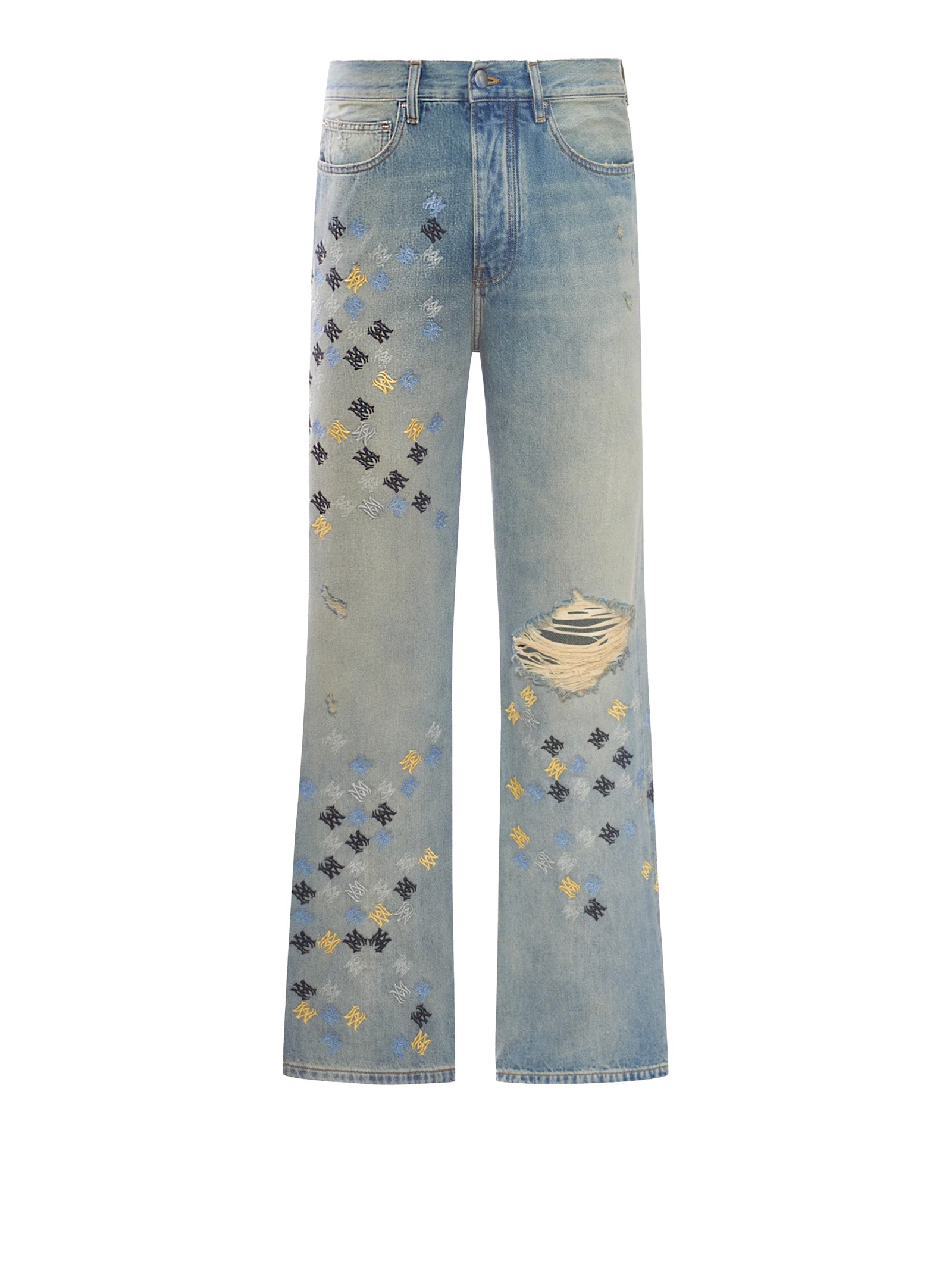 BLUE POLYESTER JEANS AMIRI BLUE 30