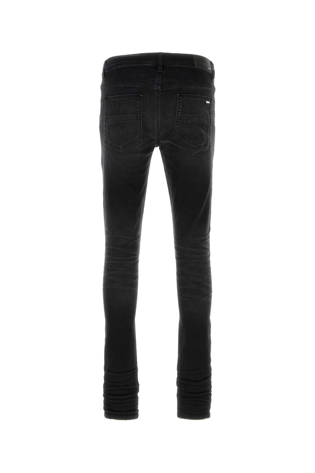 BLACK STRETCH DENIM JEANS AMIRI