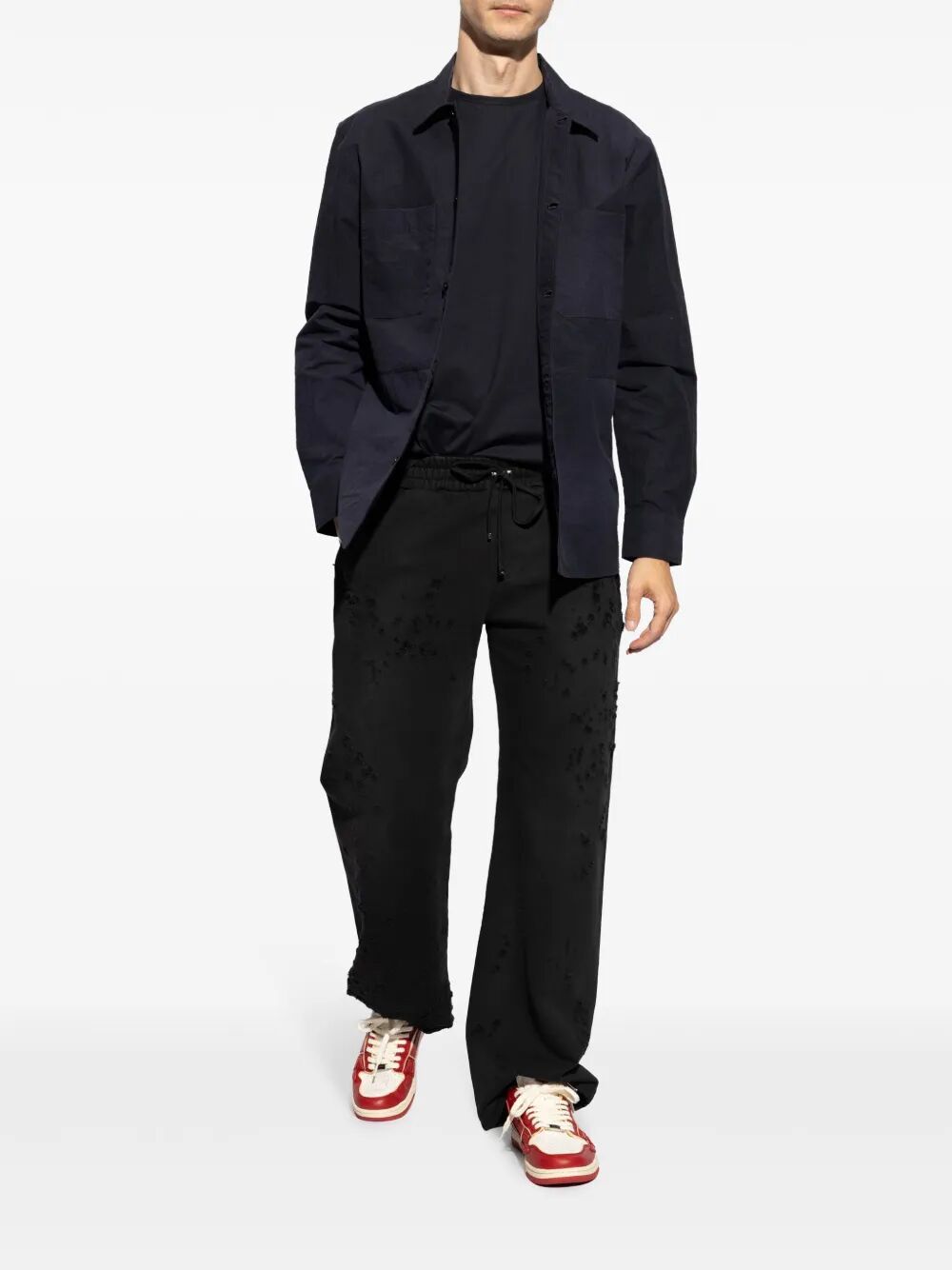 "MA SHOTGUN EMBROIDERED" STRAIGHT SWEATPANT AMIRI