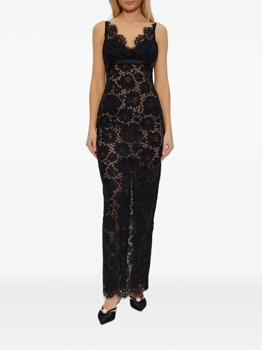 FLORAL LACE MAXI DRESS Self-Portrait