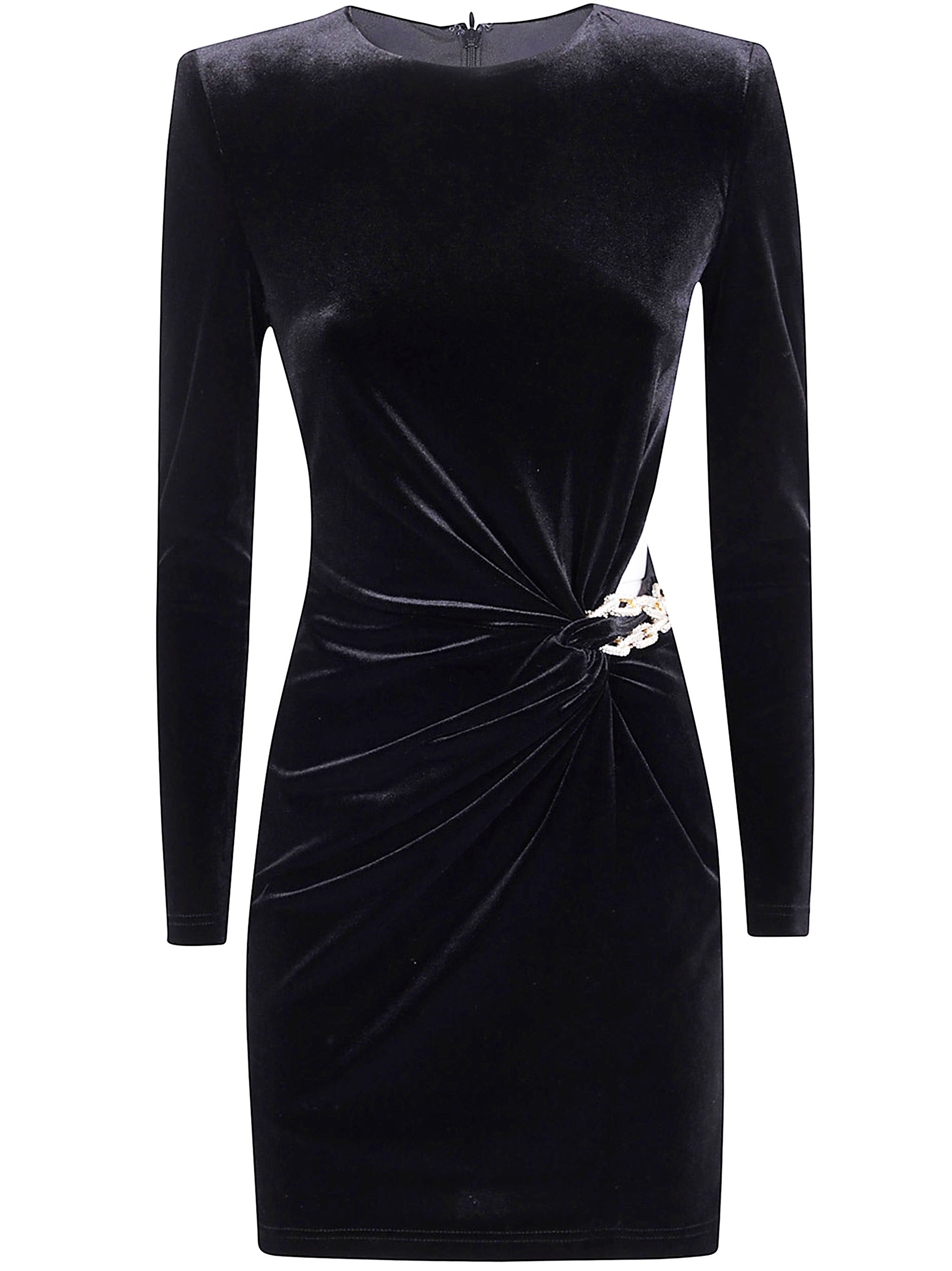 VELVET EMBELLISHED MINI DRESS Self-Portrait