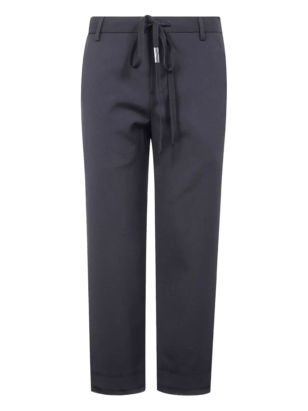 "RAEL" CIGARETTE TROUSERS WITH RAW EDGE COTTON DETAIL Ann Demeulemeester