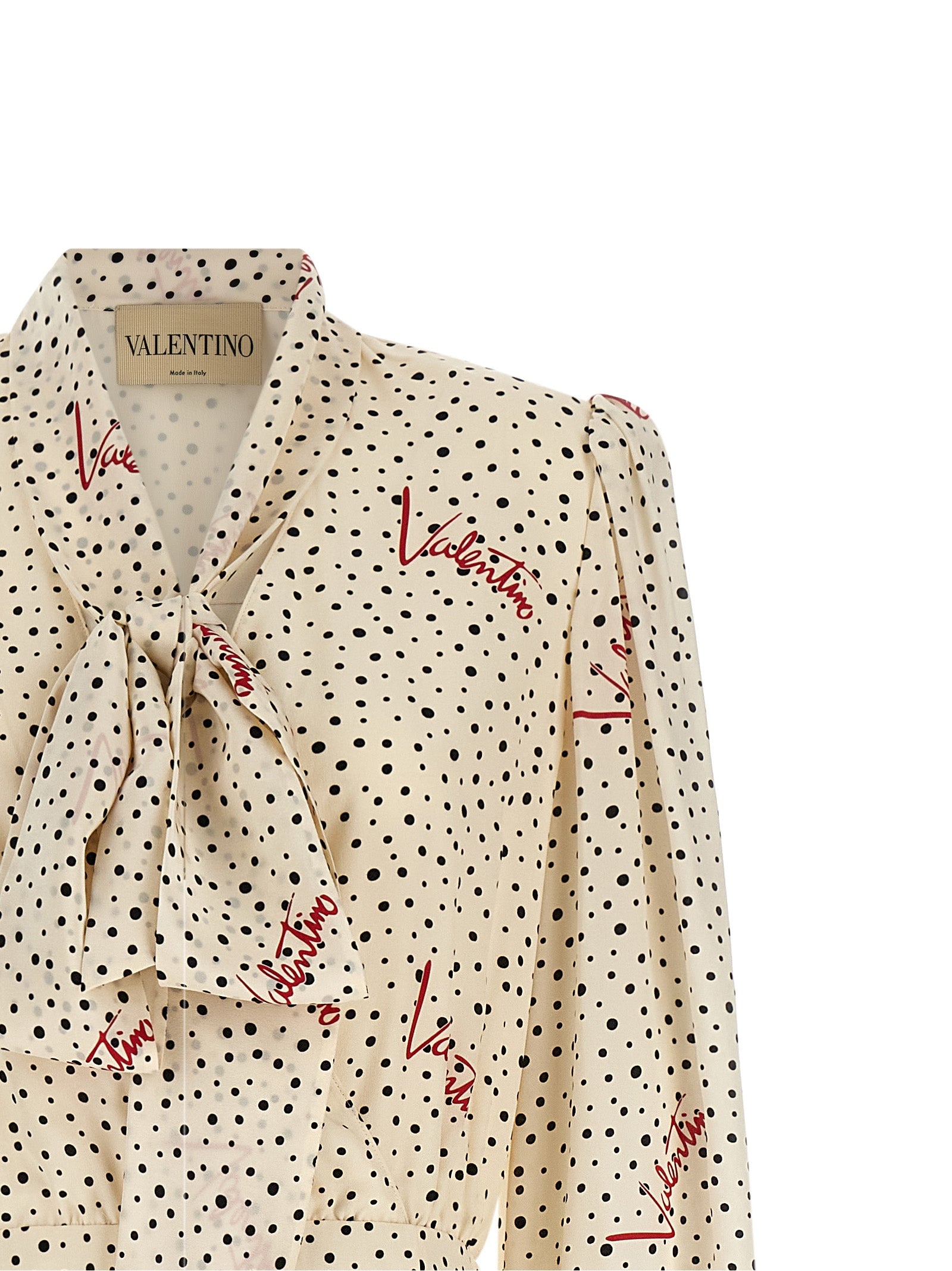 Multicolor Valentino Garavani Bollicine print dress with side split, back view