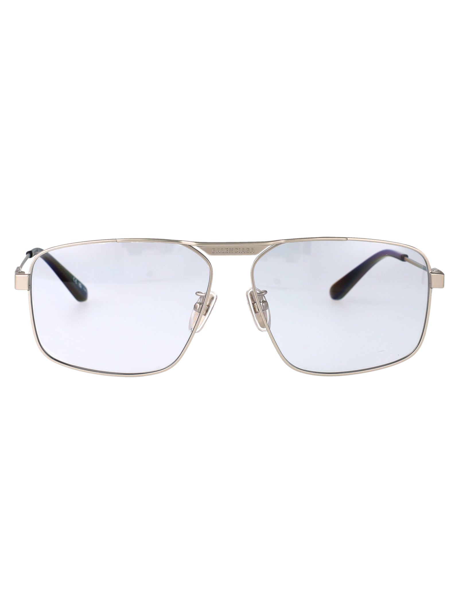 SILVER METAL SUNGLASSES Balenciaga SILVER-SILVER-GREY 62