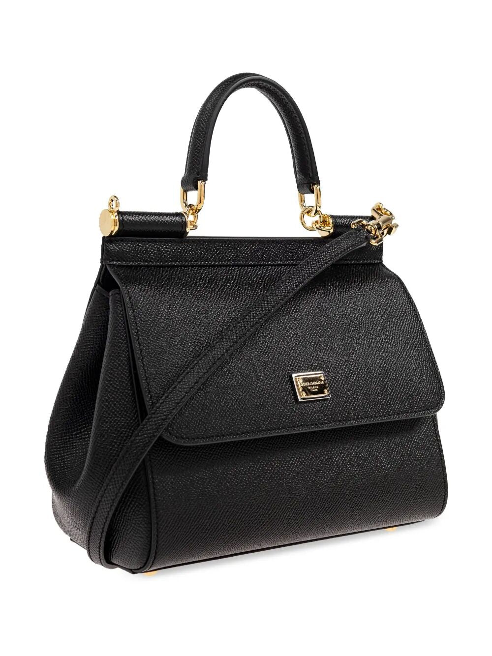 SICILY MEDIA LEATHER HANDBAG Dolce & Gabbana