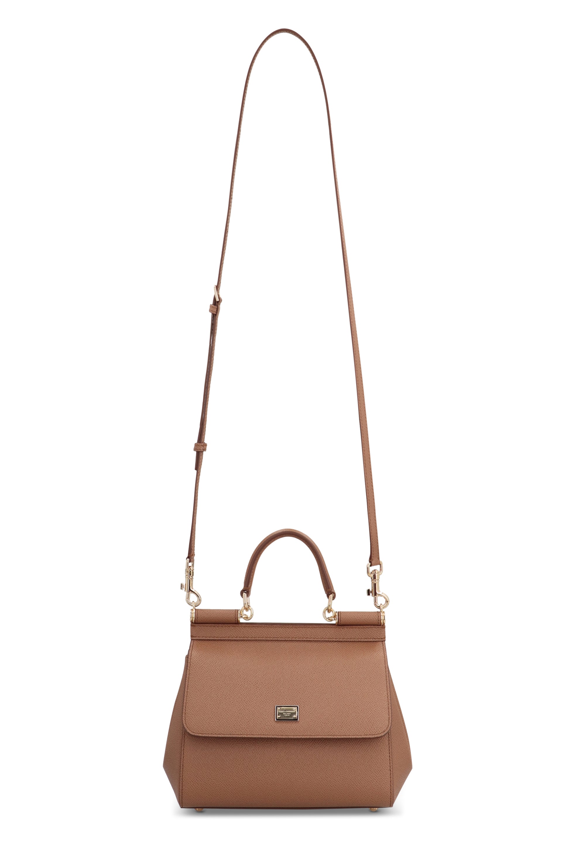 SICILY MEDIA LEATHER HANDBAG Dolce & Gabbana