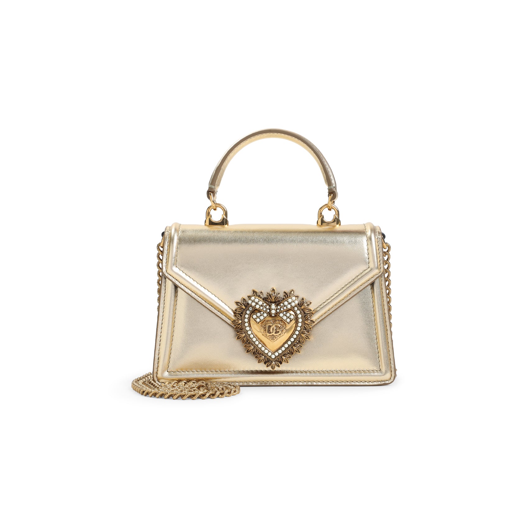 DEVOTION HANDBAG Dolce & Gabbana METALLIC UNICA