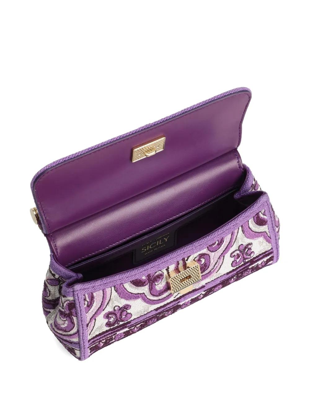 SMALL SICILY LEATHER HANDBAG Dolce & Gabbana