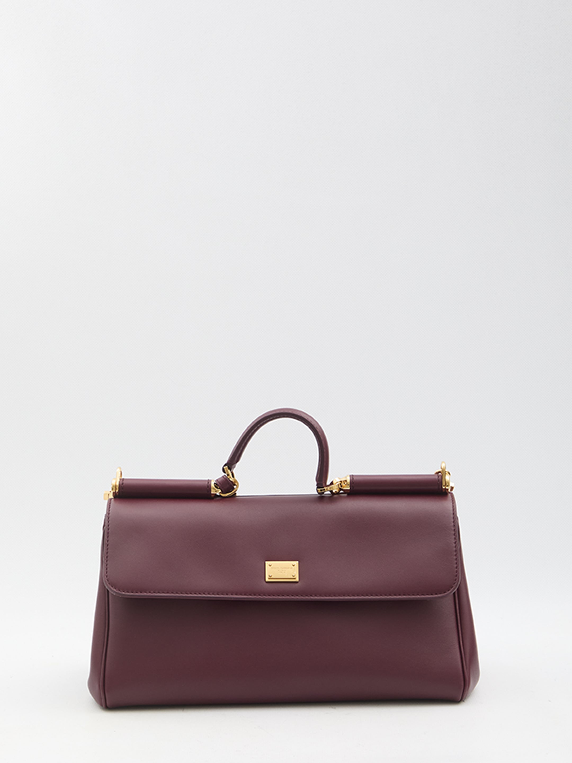 BORDEAUX LEATHER HANDBAGS Dolce & Gabbana BORDEAUX UNI