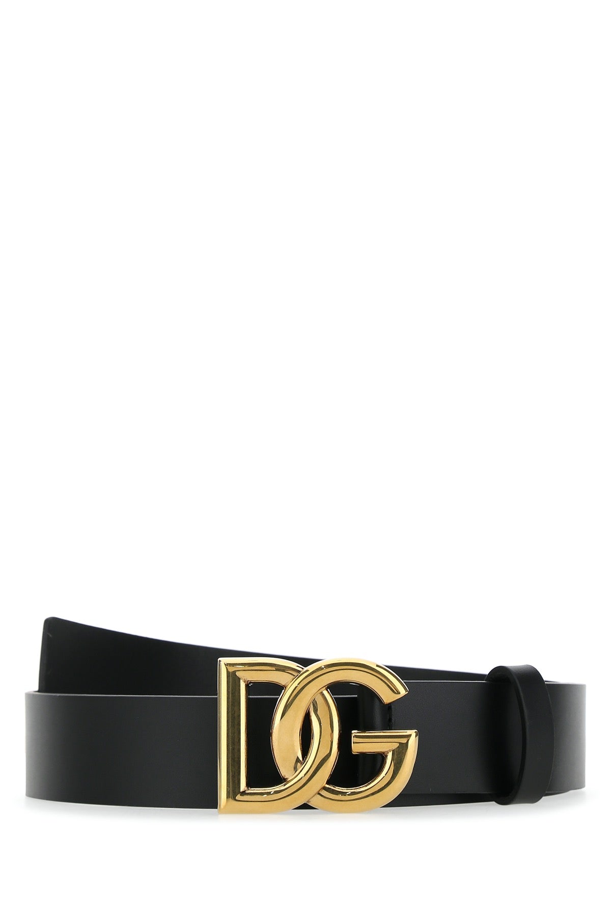 BLACK LEATHER BELT Dolce & Gabbana BLACK 85