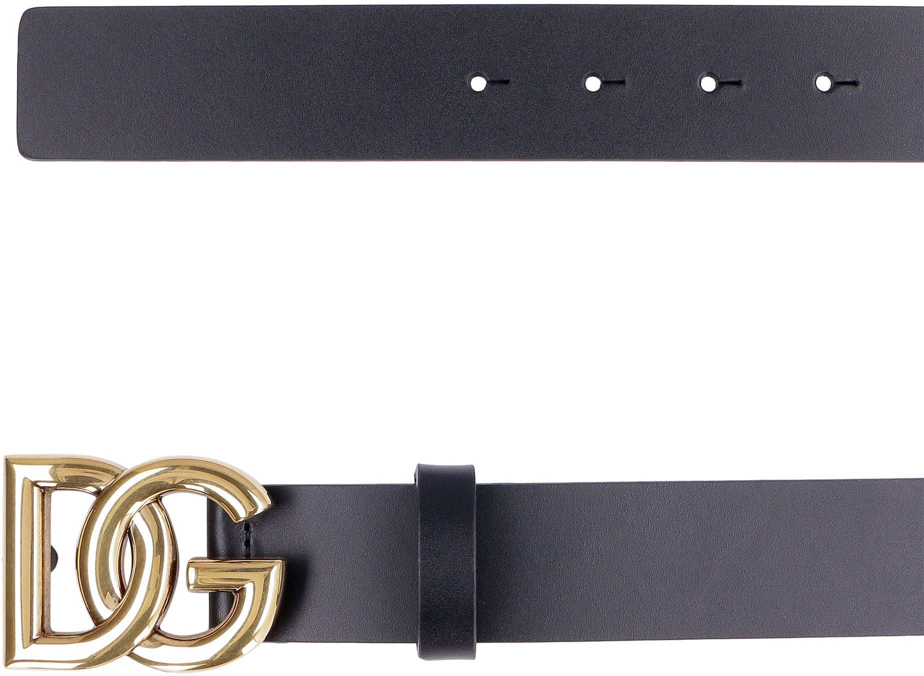 BLACK LEATHER BELT Dolce & Gabbana