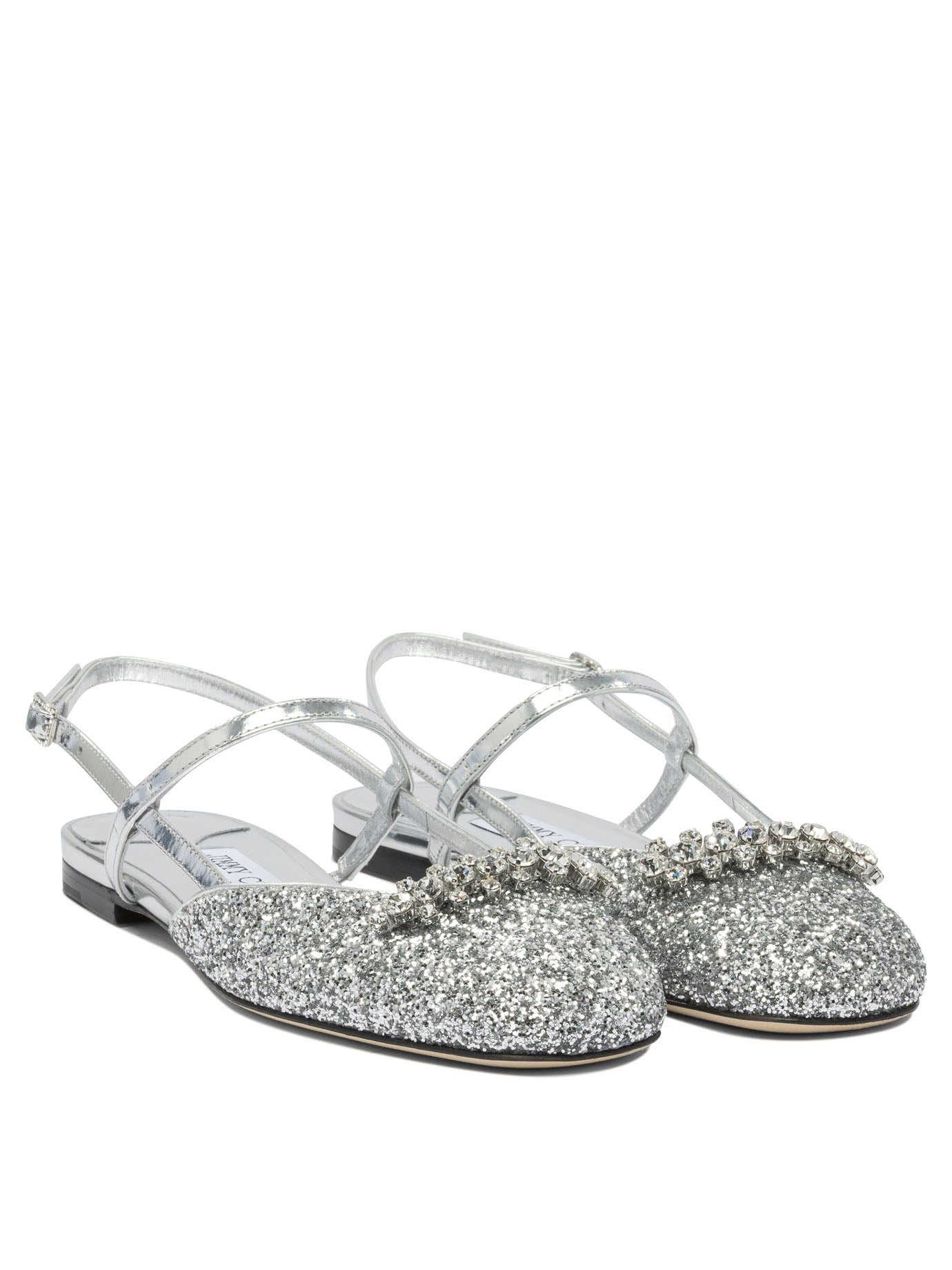 SILVER CALF SANDALS Jimmy Choo