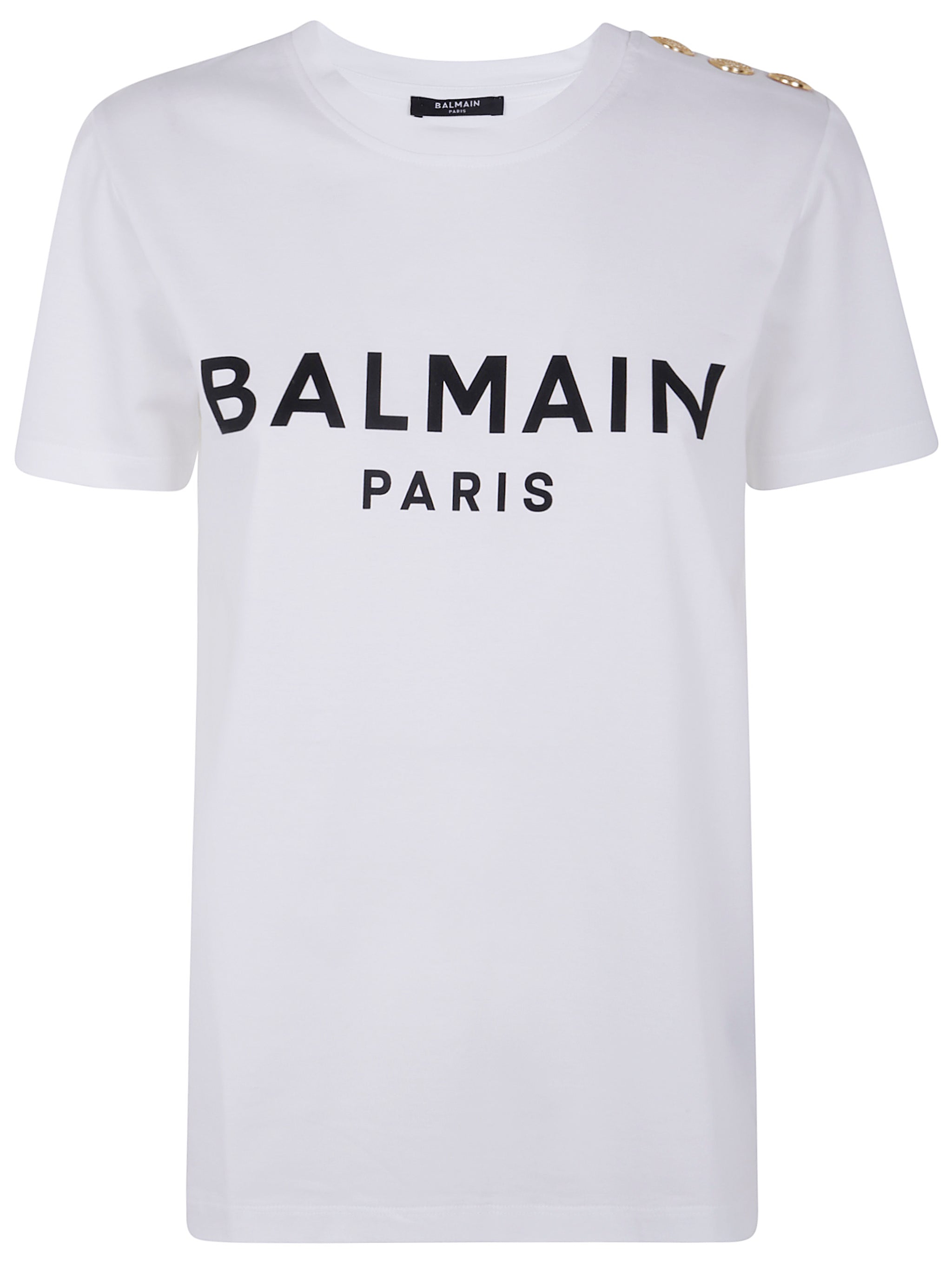 3 BUTTONS PRINTED T-SHIRT Balmain WHITE XS