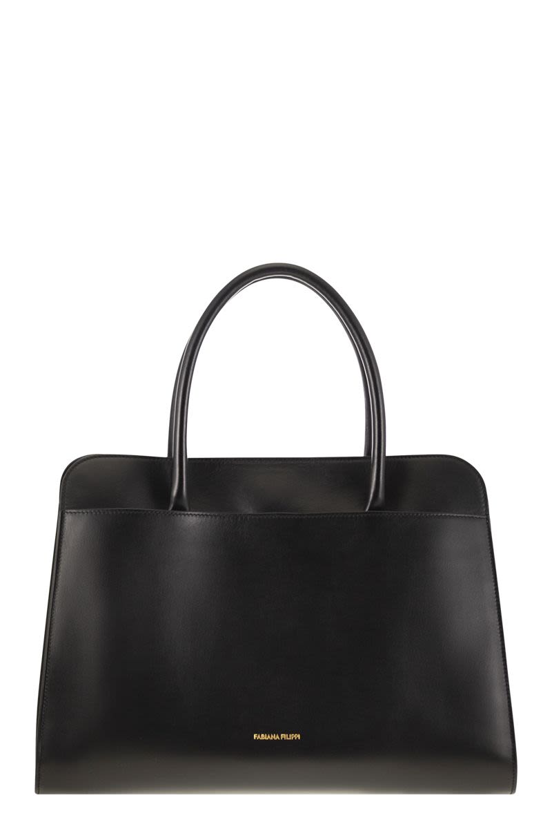 LARGE HANDBAG WITH METAL ACCESSORY Fabiana Filippi
