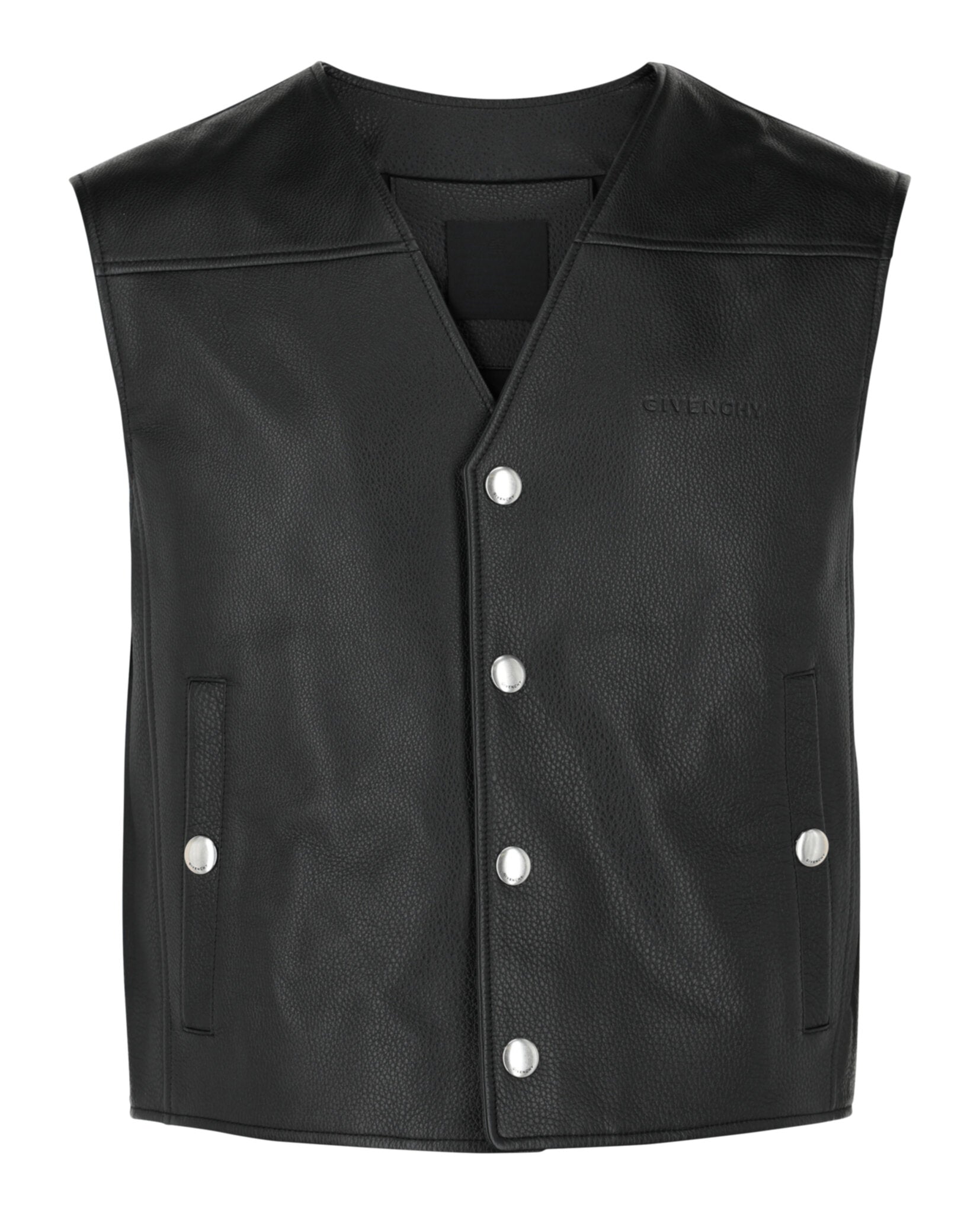 Givenchy Logo Leather Snap Vest – Lord & Taylor