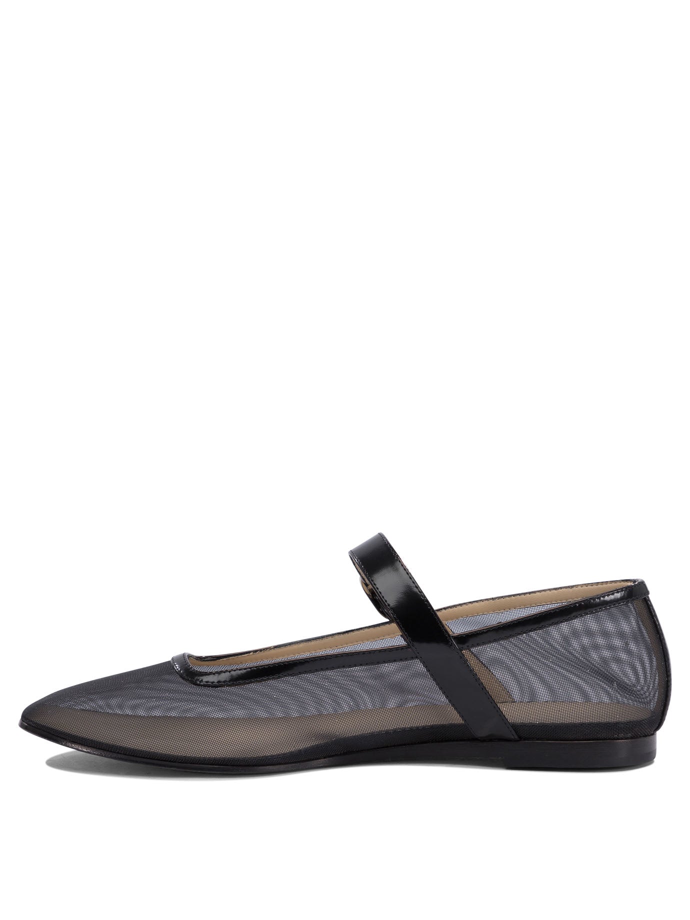 BLACK RUBBER BALLERINAS Le Monde Beryl