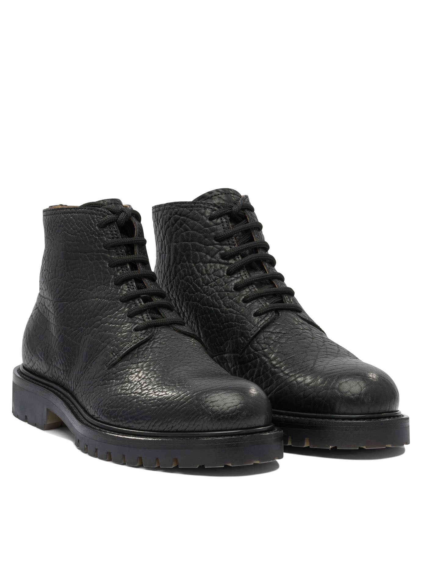 BLACK RUBBER ANKLE BOOTS Officine Creative