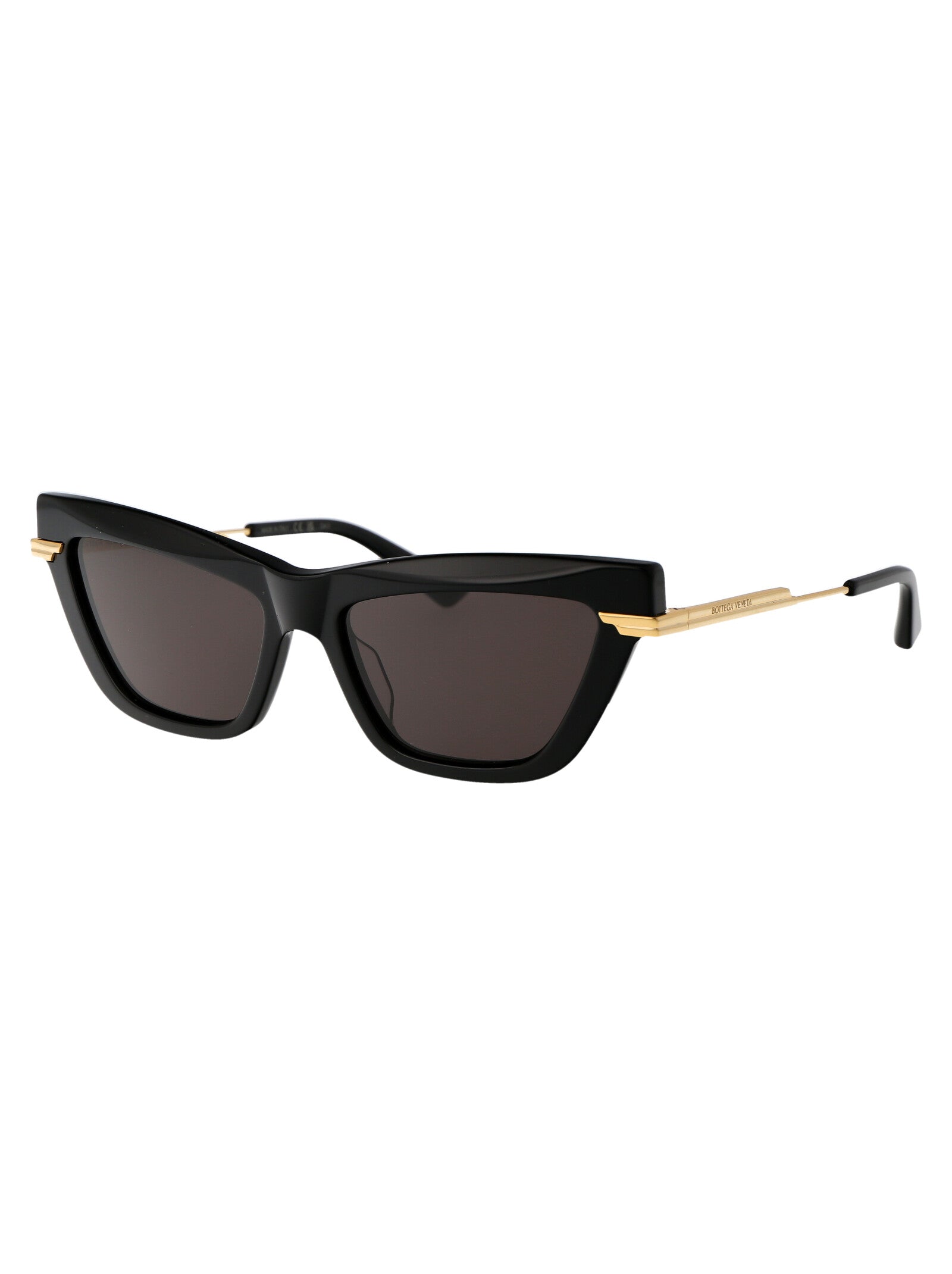 BLACK GOLD GREY ACETATE SUNGLASSES Bottega Veneta