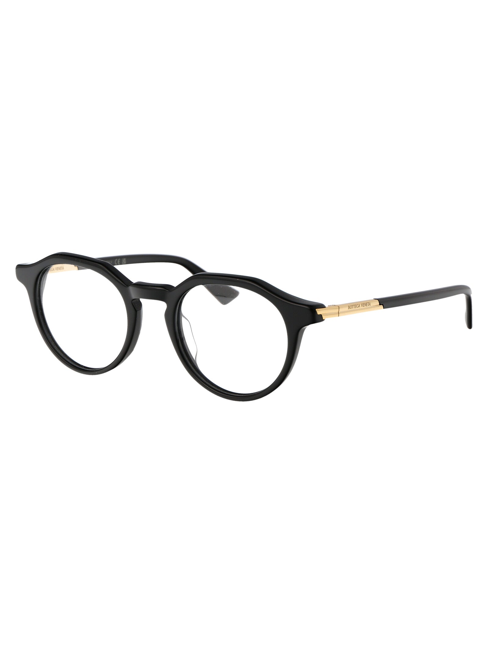 BLACK BLACK TRANSPARENT ACETATE GLASSES Bottega Veneta